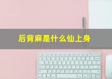 后背麻是什么仙上身