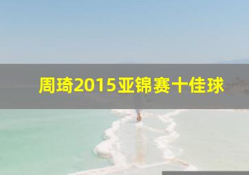 周琦2015亚锦赛十佳球