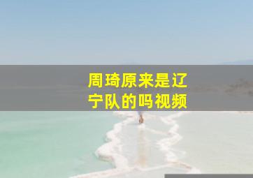 周琦原来是辽宁队的吗视频