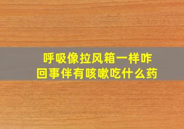 呼吸像拉风箱一样咋回事伴有咳嗽吃什么药