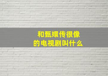 和甄嬛传很像的电视剧叫什么