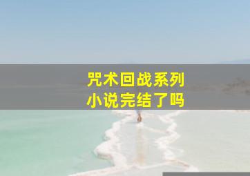 咒术回战系列小说完结了吗