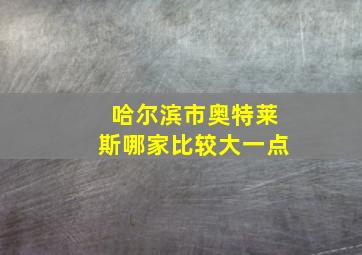 哈尔滨市奥特莱斯哪家比较大一点