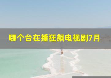 哪个台在播狂飙电视剧7月