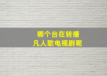 哪个台在转播凡人歌电视剧呢