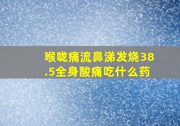 喉咙痛流鼻涕发烧38.5全身酸痛吃什么药