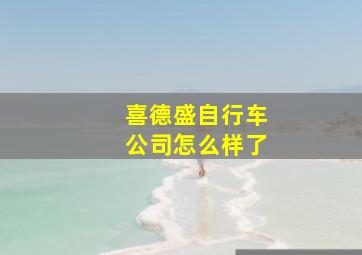 喜德盛自行车公司怎么样了