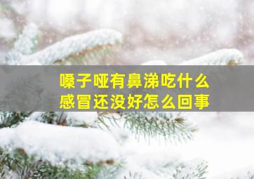 嗓子哑有鼻涕吃什么感冒还没好怎么回事