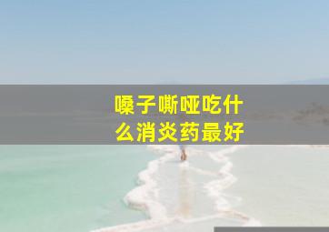 嗓子嘶哑吃什么消炎药最好