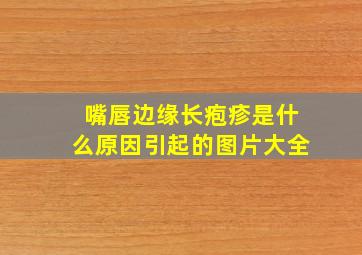 嘴唇边缘长疱疹是什么原因引起的图片大全