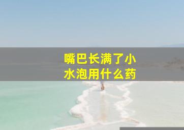 嘴巴长满了小水泡用什么药