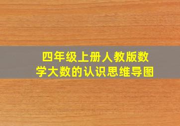 四年级上册人教版数学大数的认识思维导图