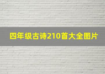 四年级古诗210首大全图片