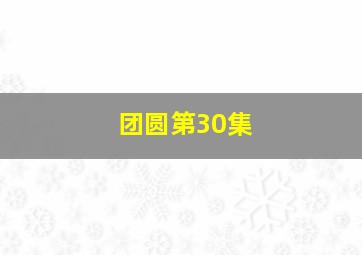 团圆第30集