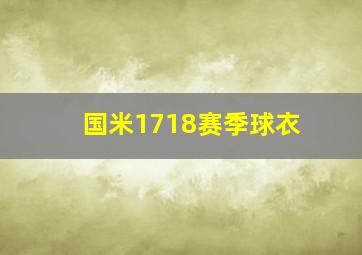 国米1718赛季球衣