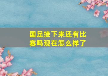 国足接下来还有比赛吗现在怎么样了