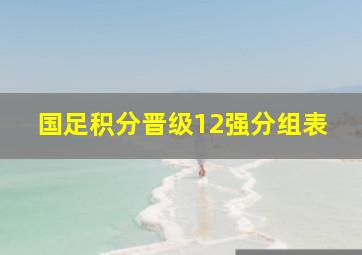 国足积分晋级12强分组表