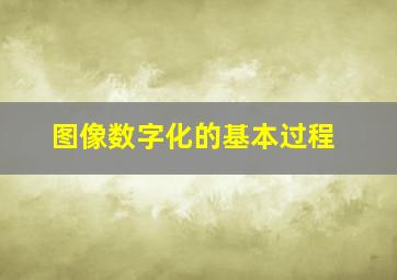 图像数字化的基本过程