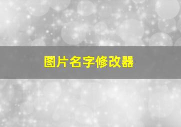 图片名字修改器