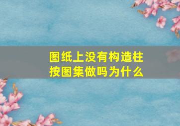 图纸上没有构造柱按图集做吗为什么