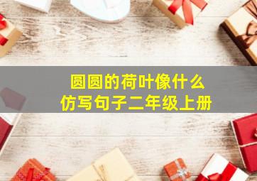 圆圆的荷叶像什么仿写句子二年级上册