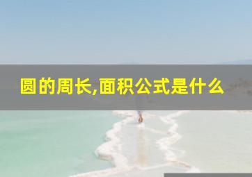 圆的周长,面积公式是什么