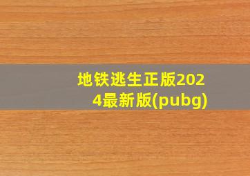 地铁逃生正版2024最新版(pubg)