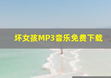 坏女孩MP3音乐免费下载