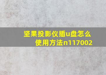 坚果投影仪插u盘怎么使用方法n117002