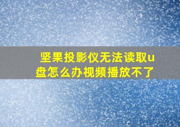 坚果投影仪无法读取u盘怎么办视频播放不了