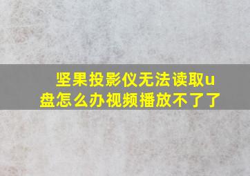 坚果投影仪无法读取u盘怎么办视频播放不了了