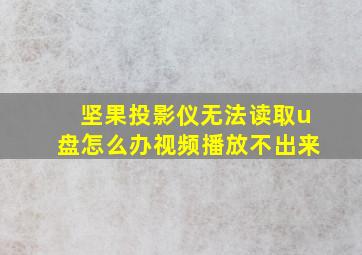 坚果投影仪无法读取u盘怎么办视频播放不出来