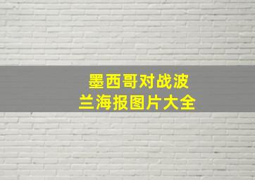 墨西哥对战波兰海报图片大全