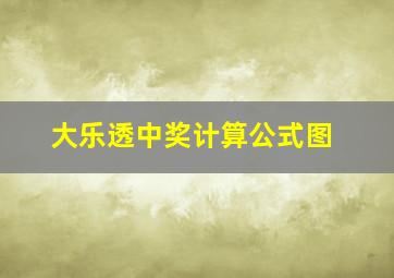 大乐透中奖计算公式图