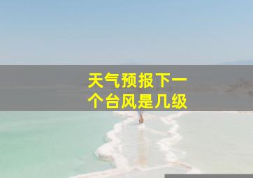 天气预报下一个台风是几级