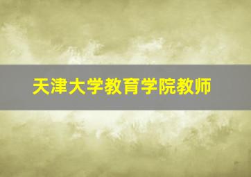 天津大学教育学院教师