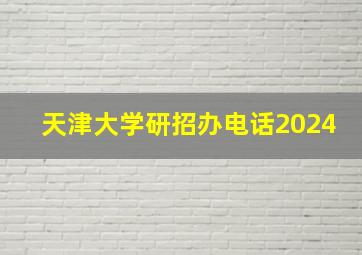 天津大学研招办电话2024