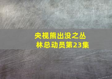 央视熊出没之丛林总动员第23集