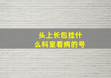 头上长包挂什么科室看病的号