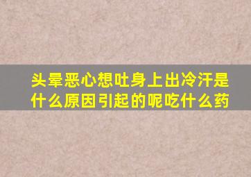 头晕恶心想吐身上出冷汗是什么原因引起的呢吃什么药