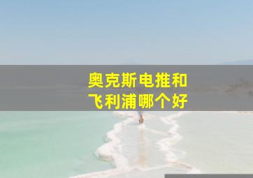 奥克斯电推和飞利浦哪个好