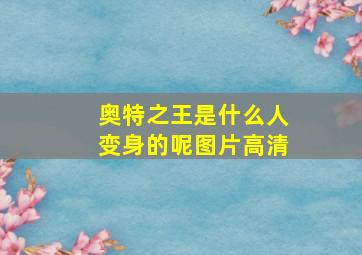 奥特之王是什么人变身的呢图片高清