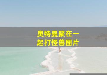 奥特曼聚在一起打怪兽图片