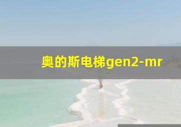 奥的斯电梯gen2-mr