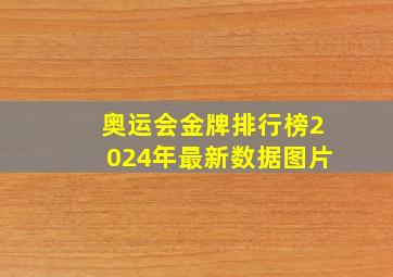 奥运会金牌排行榜2024年最新数据图片