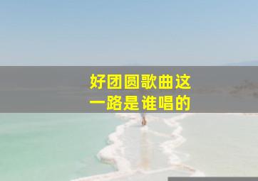 好团圆歌曲这一路是谁唱的