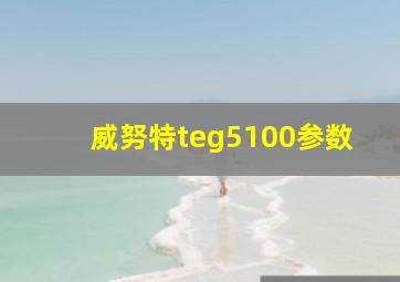 威努特teg5100参数