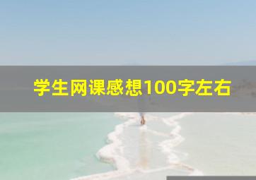 学生网课感想100字左右