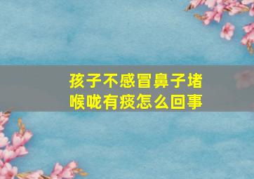 孩子不感冒鼻子堵喉咙有痰怎么回事