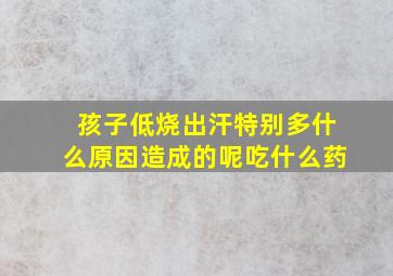 孩子低烧出汗特别多什么原因造成的呢吃什么药